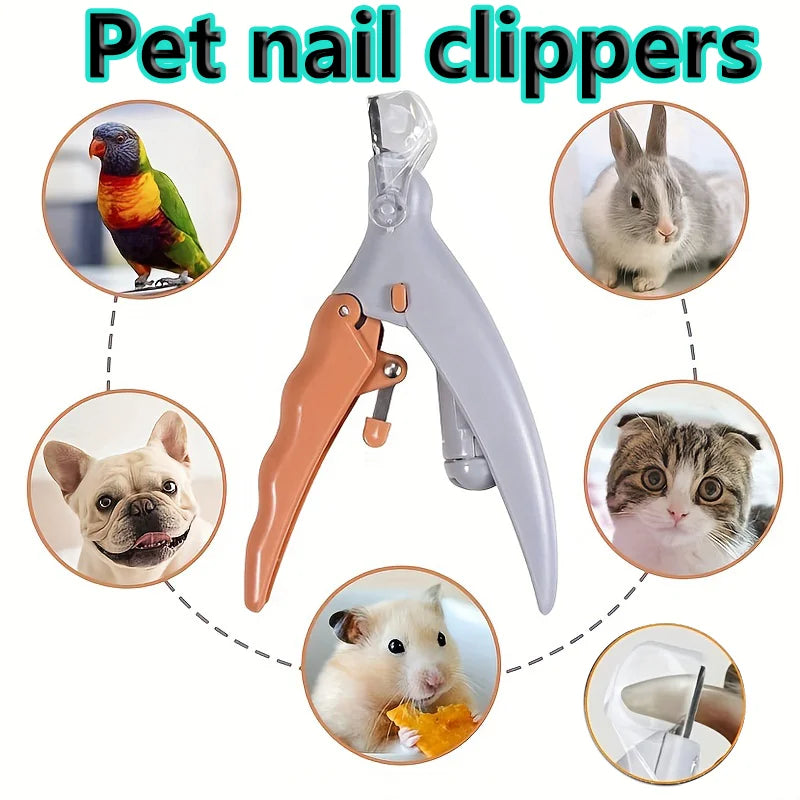 1pc LED Pet Nail Clipper For Easy And Safe Dog And Cat Paw Grooming，Nail clippers with lights, cats, dogs, paws, nail clippers